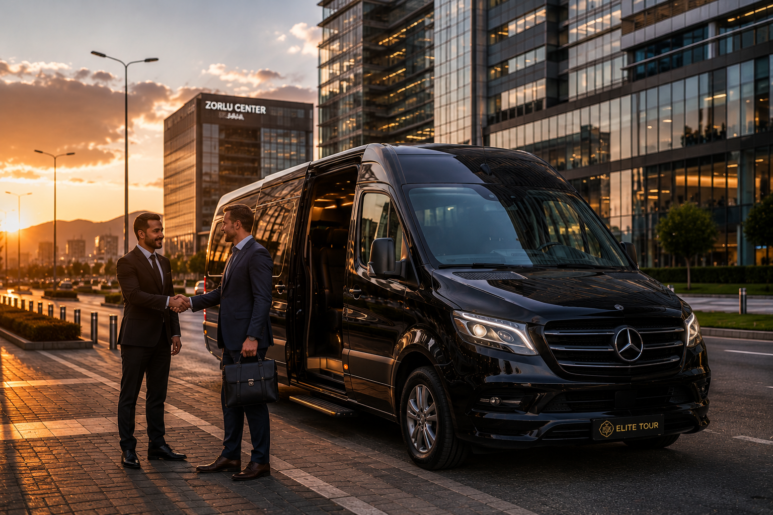 Bursa Mercedes Sprinter kiralama hizmeti kapsamında profesyonel şoför ile kurumsal VIP transfer hizmeti.
