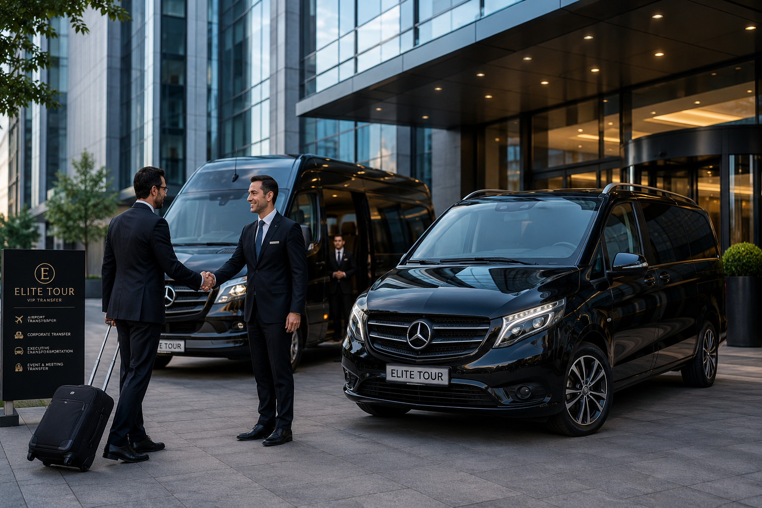 Bursa kurumsal VIP transfer Mercedes Vito ve Sprinter ile profesyonel şoförlü ulaşım