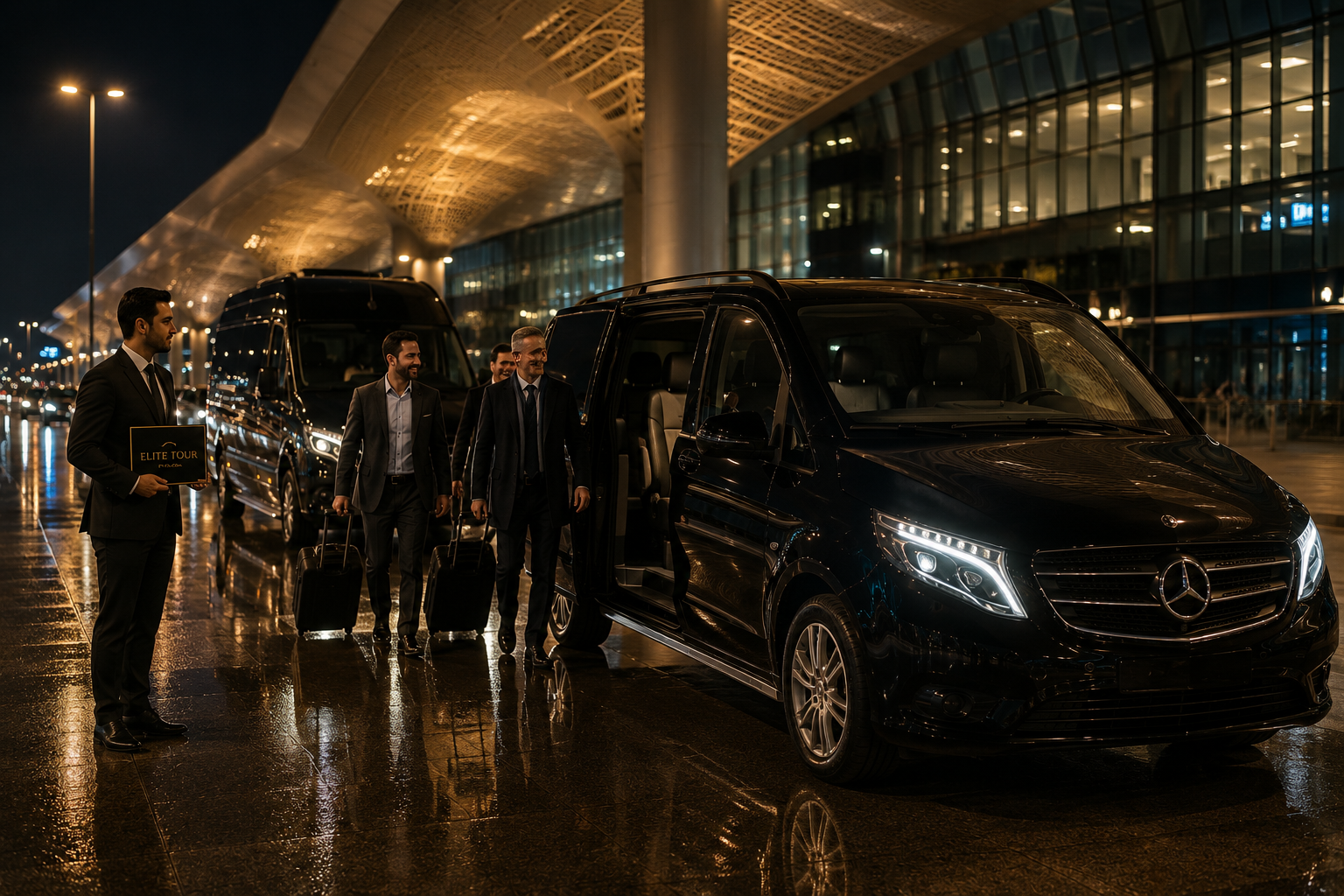 Bursa kurumsal VIP transfer İstanbul Havalimanı karşılama Mercedes Vito ve Sprinter