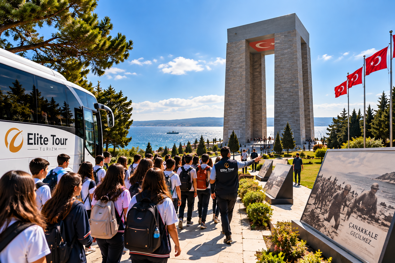 Bursa çıkışlı Çanakkale okul gezisi öğrenci taşımacılığı